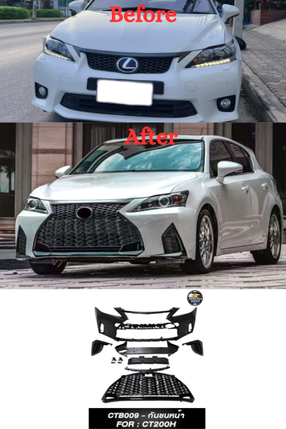 กันชนหน้า ทรง is250 โฉม 2021 สำหรับ CT200h ปี 2011-2021