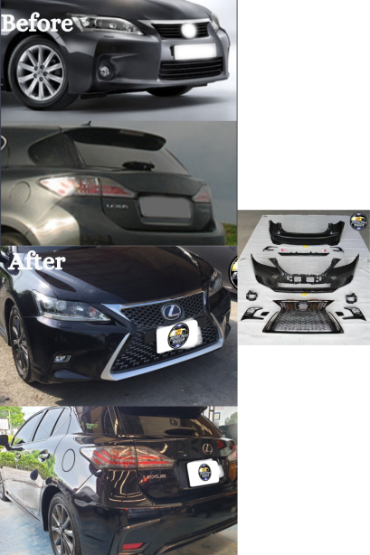 ชุดกันชนหน้า-หลังF sport trd  ทรง 2017  สำหรับ CT200H ปี 2011 - 2021