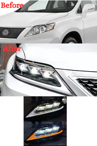 RXC011 ไฟหน้า LED 3 ดวง พรีเมี่ยม