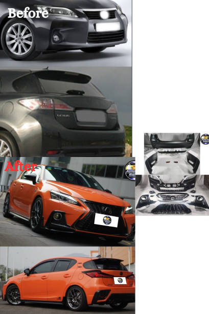 กันชนหน้า - หลัง F sport trd ทรง 202 สำหรับ Lexus CT200H