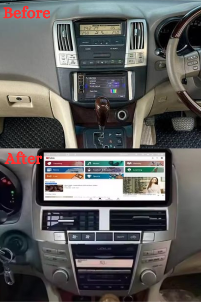 Android  Autoradio วิทยุมัลติมีเดีย GPS เครื่องเล่นวิดีโอ สําหรับ Lexus RX RX300 RX330 RX350 RX400 RX450h 2003 - 2009