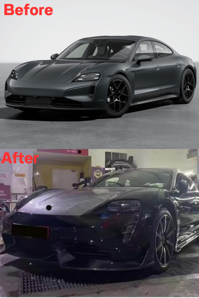 ชุดแต่ง MS Style สำหรับ Porsche Taycan ลิ้นหน้า ดิฟฟิวเซอร์หลัง สเกิร์ตข้าง และสปอยเลอร์หลัง พร้อมชุดแต่งตัวถังแบบปรับโฉม