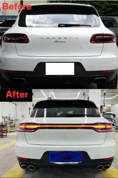 ไฟท้าย LED พร้อมสัญญาณไฟเลี้ยว Sequential สำหรับ Porsche Macan  รุ่นปี 2014-2017 อัปเกรดเป็นรุ่น 2021