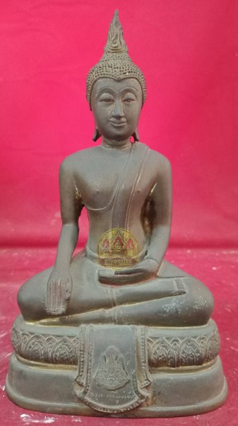 พระพุทธหน้าตัก4.5นิ้ว สร้างหอสมุดวัดชะอำ จ.เพชรบุรี 2539