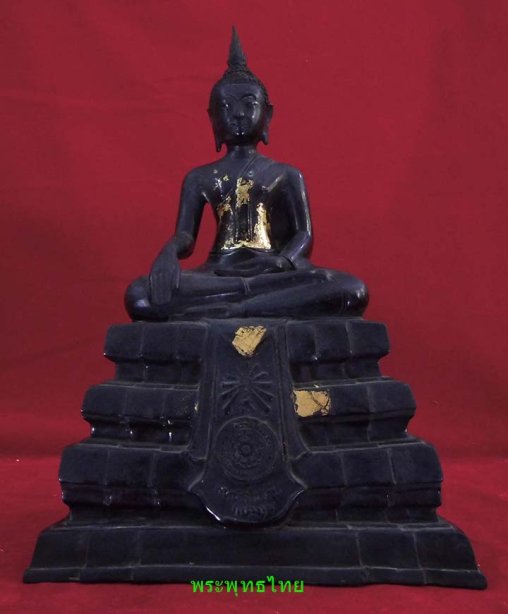 หลวงพ่อแดง พระพุทธสุโขทัยวัดราชสิงขร หน้าตัก5นิ้วดินไทย(จัดว่าเป็นพระหายาก เก่าและสร้างน้อย)