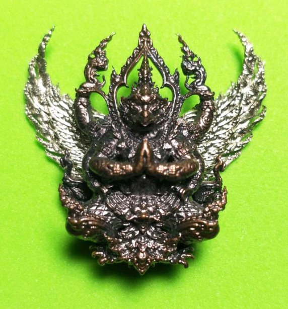 ครุฑชินวโร วัดบางนา จ.ปทุมธานี กายเหล็กไหลปีกไวท์บรอนซ์