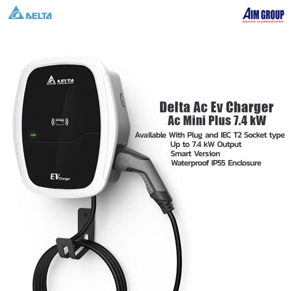 DELTA EV Charger AC Mini Plus7.4kW เครื่องชาร์จรถยนต์ไฟฟ้า aimgroup