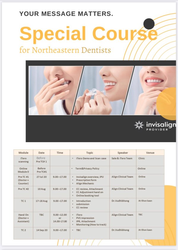 Invisalign Certification Course at Khonkaen shop4dent