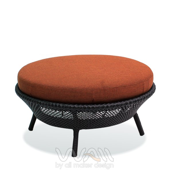 Rattan Footstool allmakerdesign