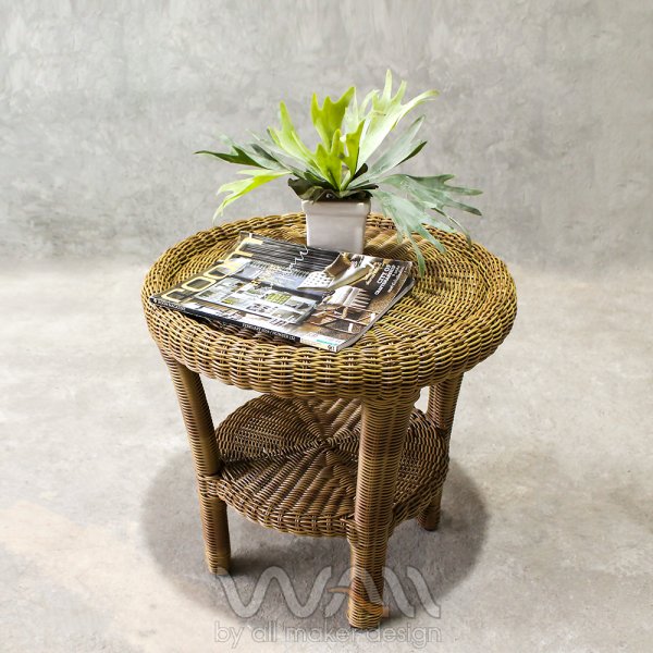 Rattan Side Table allmakerdesign