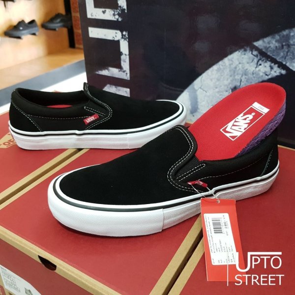 รองเท้า Vans Slip-On Pro - Black/White/Gum [VN00097M9X1] - uptostreet