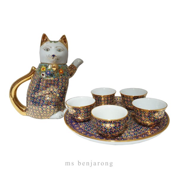 Cat Tea Set ชุดกาน้ำชาแมว msbenjarong