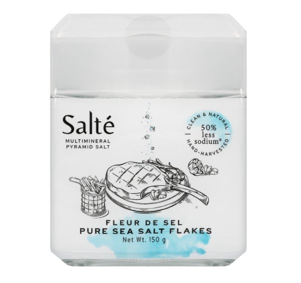 Pure Sea Salt Flakes Jar 150 g (เกลือ) bakeryland