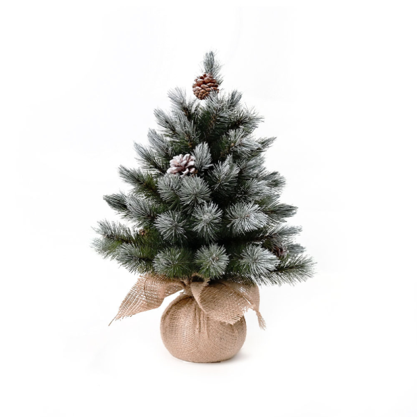Christmas Tree Pittsburgh Pine Burlap (D 40 x H 60 cm) M S Natural