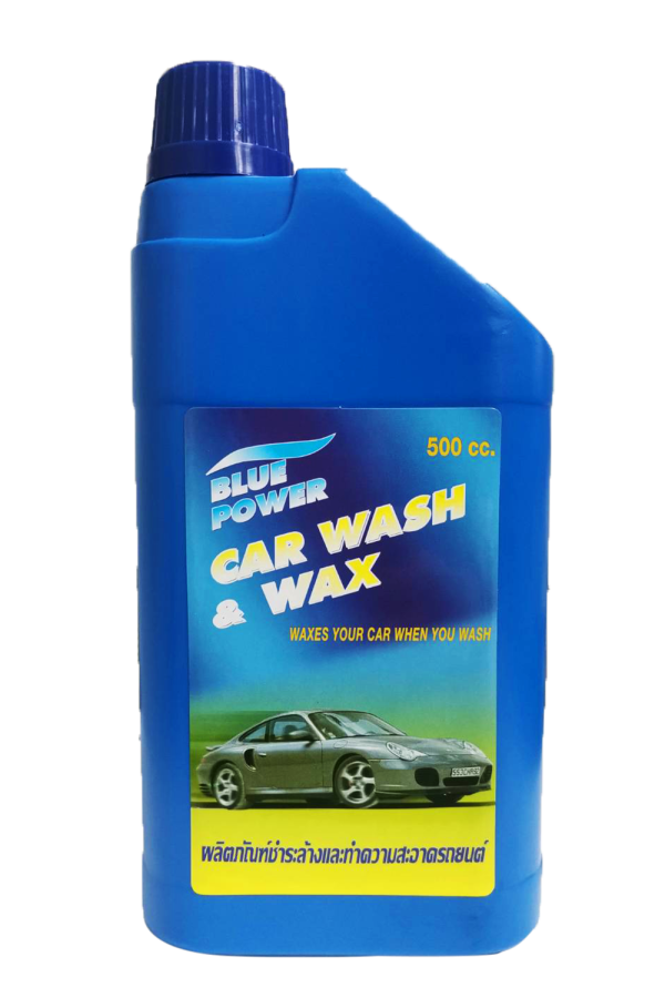 BP. Car Wash & Wax บลูพาวเวอร์ แชมพูล้างทำความสะอาดรถยนต์ผสมแว็กซ์ 500