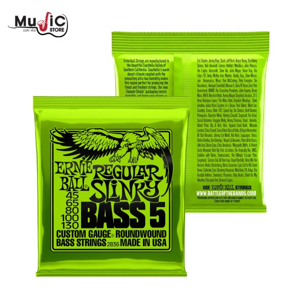 Ernie Ball 2836 Regular Slinky Bass Strings .045-.130 ( 5-String