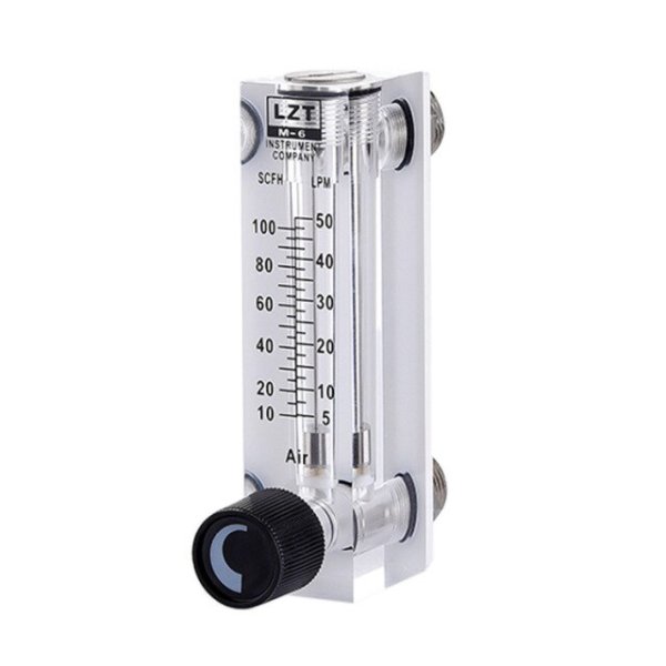 LZM-6T Acrylic Panel Gas Flow Meter 10-100ml/min 20-200ml/min 30-300ml ...