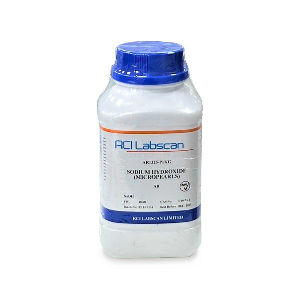 Sodium hydroxide 99 (Micropearls) AR1325, RCILabscan unionsci