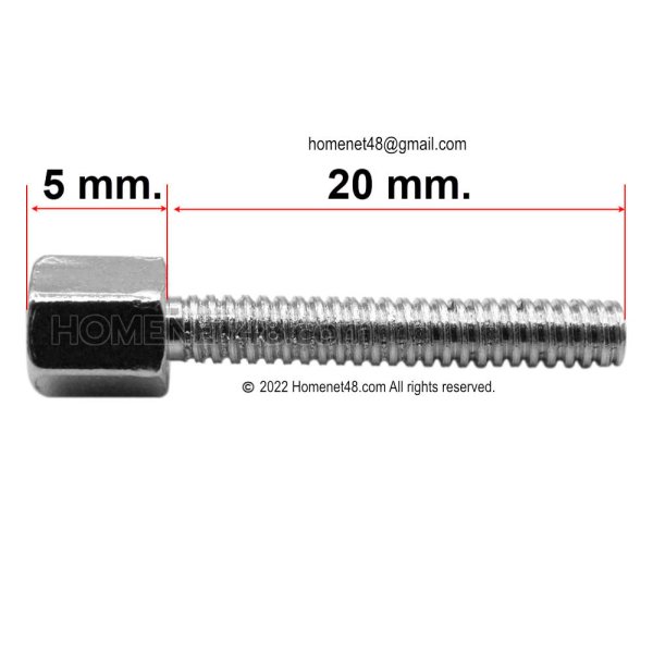 Screw for VGA RS232 DVI head on graphics card (2 pieces)