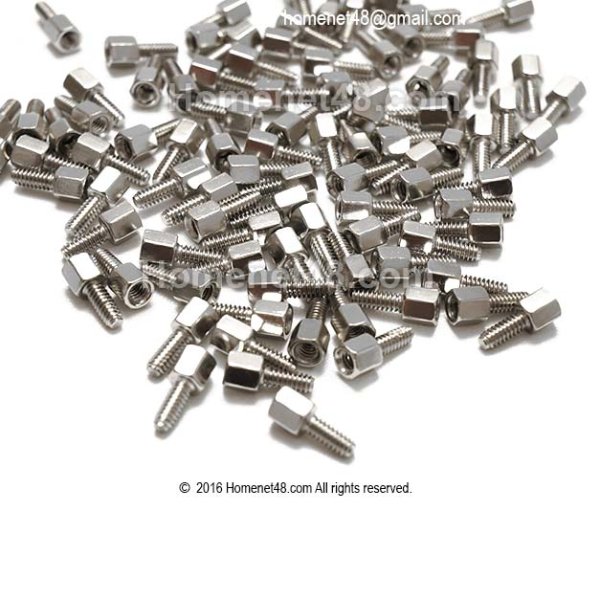 Screw for VGA RS232 DVI head on graphics card (2 pieces)