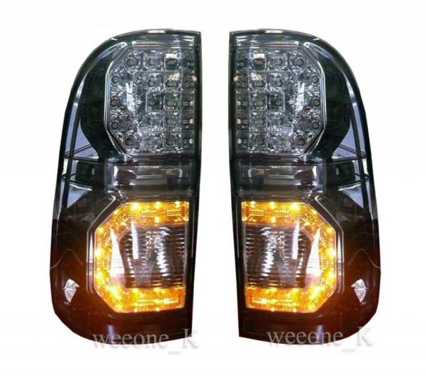 K1AutoParts LED L.E.D Rear Taillights Tail Light Lamps Smoke Lamp For Toyota Hilux Pickup Mk6 Vigo 2005 2006 2007 