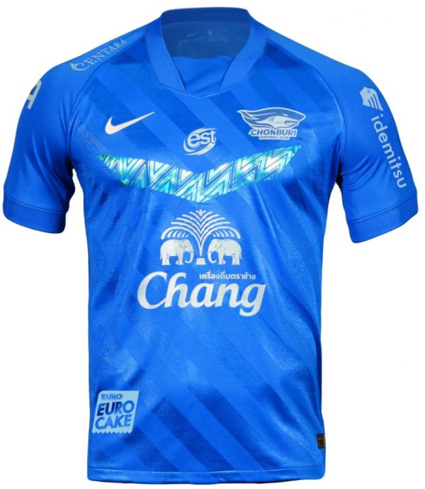 100% Authentic Chonburi FC Thailand Football Soccer Supporter Jersey Shirt Gray 