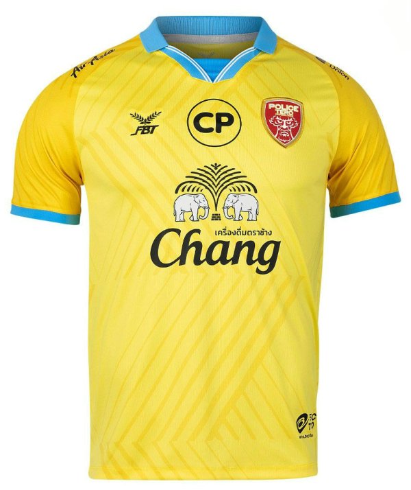 Police Tero Authentic Thailand Football Soccer League Jersey Shirt Away Yellow Thailandoriginalmade