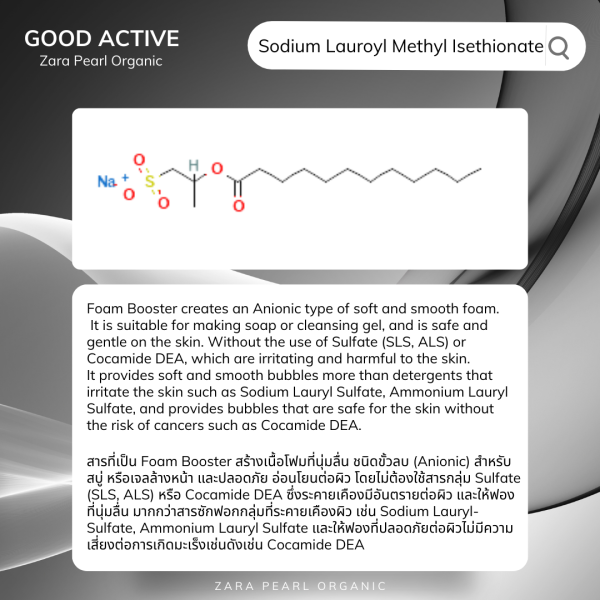 Sodium Lauroyl Methyl Isethionate zarapearlthailand