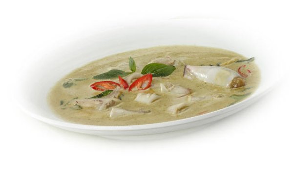Green curry stuffed squid - thasiafoods