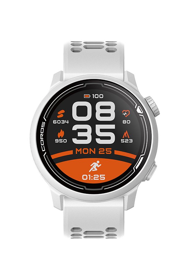 COROS PACE 2 Premium GPS Sport Watch สายซิลิโคน สีขาว