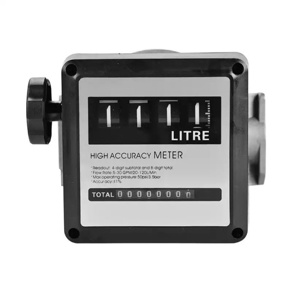 Deflow FM120 มิเตอร์วัดปริมาณการไหลของน้ำมัน Oval Gear Flow Meter