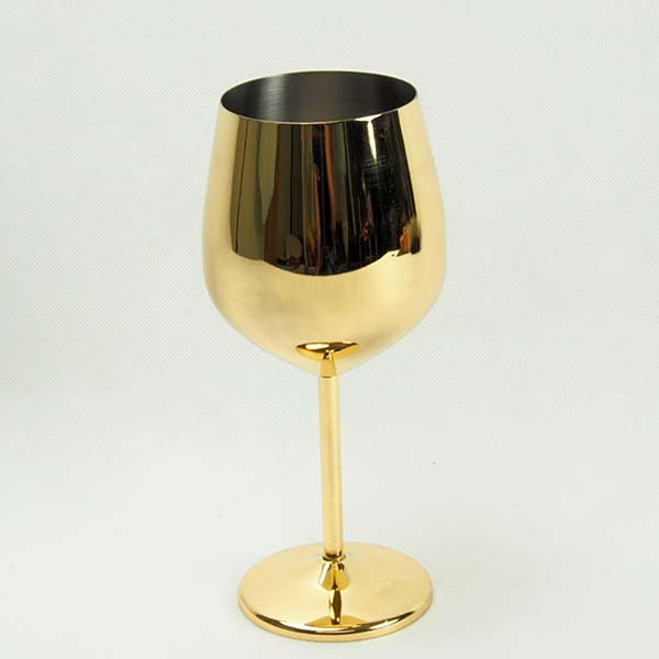Colored S/S wine glass, Gold chaokohhotelsupplies