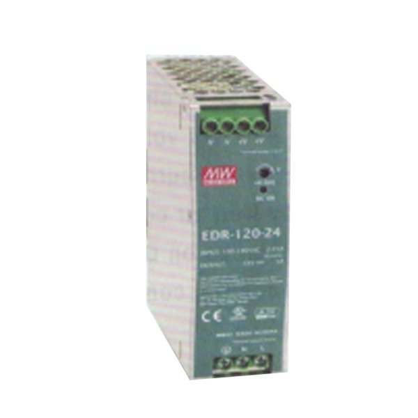 เพาเวอร์ซัพพลาย เกาะราง EDR-120-24 120W หน้าเขียว MEANWELL ...