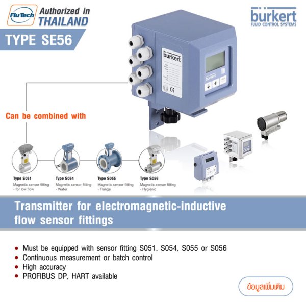 BURKERT TYPE SE56 Transmitter for flow