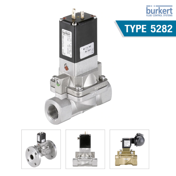 Burkert Type 5282 - Servo-assisted 2/2 way diaphragm valve ...