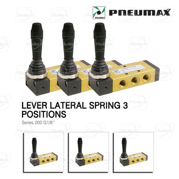 Lever lateral spring 3 positions - Flutechthailand