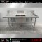 ซิงค์ 1 หลุม + Clean Dish Table 75x70x90+15 cm. | 75x160x90+15 cm.