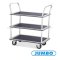HL-130DN รถเข็น 3 ชั้น มือจับสแตนเลส (DOUBLE HANDLE มือจับ 2 ข้าง )