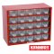 KEN-593-5120K กล่องเครื่องมือพลาสติกมีลิ้นชัก กล่องเก็บอะไหล่ (สีแดง) SERVICES CASES
