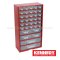 KEN-593-5300K กล่องเครื่องมือพลาสติกมีลิ้นชัก กล่องเก็บอะไหล่ (สีแดง) SERVICES CASES