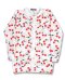 Six Bunnies CHERRY white Kinder Cardigans.   