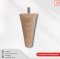 Conical wooden leg 6" natural color