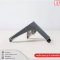 3-point steel leg, height 5", chrome plated