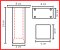 Steel leg T 01 chrome plated