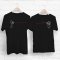 His & Her Canphone Black Couple T-Shirts
