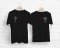 His & Her Canphone Black Couple T-Shirts