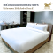เครื่องนอนผ้าคอตตอน100% สีขาวพื้น ทอ 300เส้นด้าย (ปลีก)