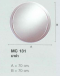 MC131 กระจกเงา ทรงกลม (70x70cm) รุ่น Masha - COTTO