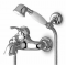 ZX6155 ก๊อกอ่างอาบน้ำ/ยืนอาบ พร้อมฝักบัวสายอ่อน (Zucchetti Delfiflu Mixers Exposed Bath-shower Mixer) - Zucchetti