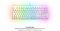 XTRFY K4 RGB Tenkeyless WHITE Edition, Mechanical gaming keyboard with RGB, US